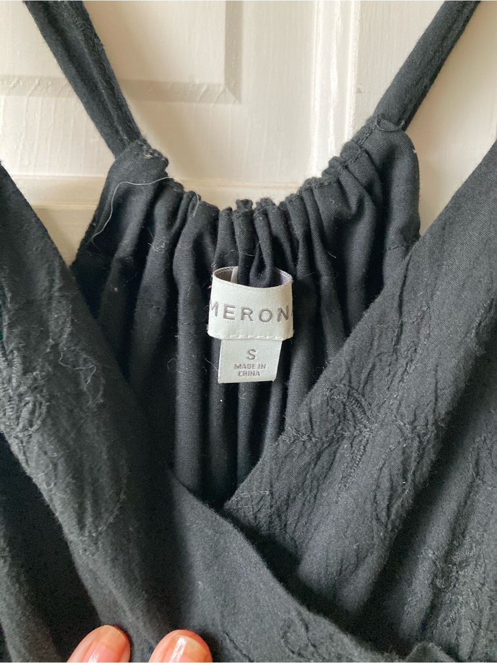 Merona Black Sleeveless Spaghetti-Strap Midi Dress - Picture 3 of 6